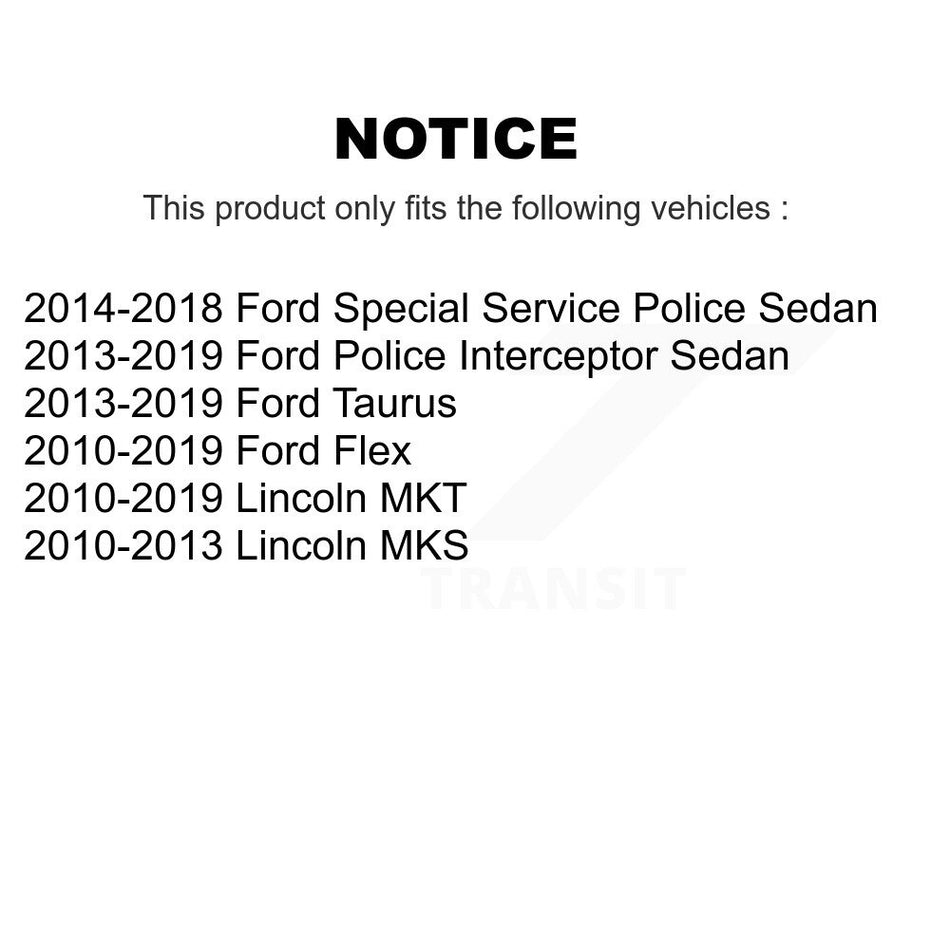 Front Suspension Control Arm And Ball Joint Assembly Stabilizer Bar Link Kit For Ford Taurus Flex Lincoln Police Interceptor Sedan MKS MKT Special Service KTR-100246