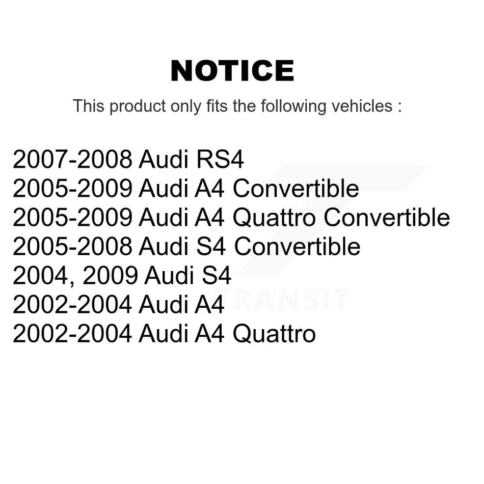 Front Suspension Control Arm And Ball Joint Assembly Stabilizer Bar Link Kit For Audi A4 Quattro S4 RS4 KTR-100282