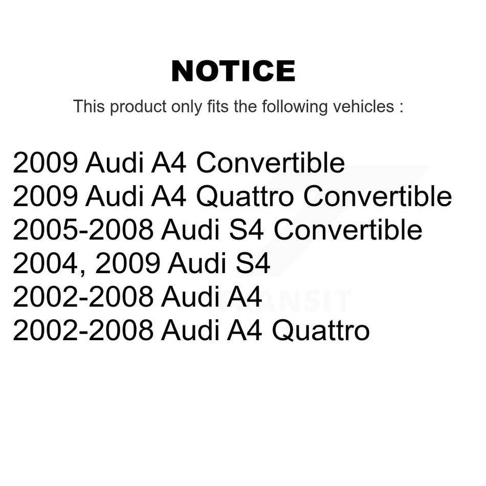 Front Suspension Control Arm And Ball Joint Assembly Stabilizer Bar Link Kit For 2002-2005 Audi A4 Quattro KTR-100315