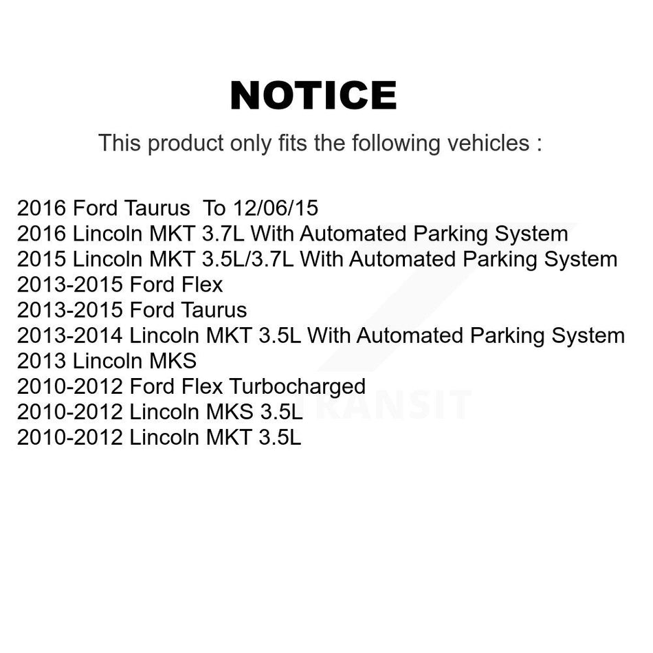 Front Suspension Control Arm And Ball Joint Assembly Steering Tie Rod End Stabilizer Bar Link Kit (8Pc) For Ford Taurus Flex Lincoln MKS MKT KTR-100475