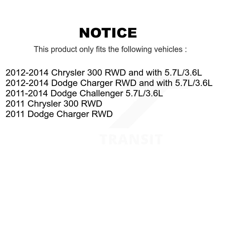 Front Suspension Control Arm And Ball Joint Assembly Steering Tie Rod End Stabilizer Bar Link Kit (8Pc) For Dodge Charger Chrysler 300 Challenger KTR-100486
