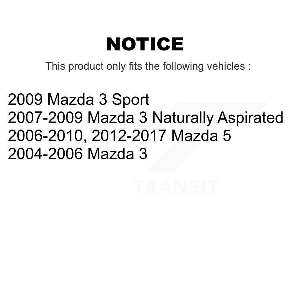 Front Suspension Control Arm & Ball Joint Tie Rod End Link Kit (8Pc) For Mazda 3 5 Sport KTR-100534