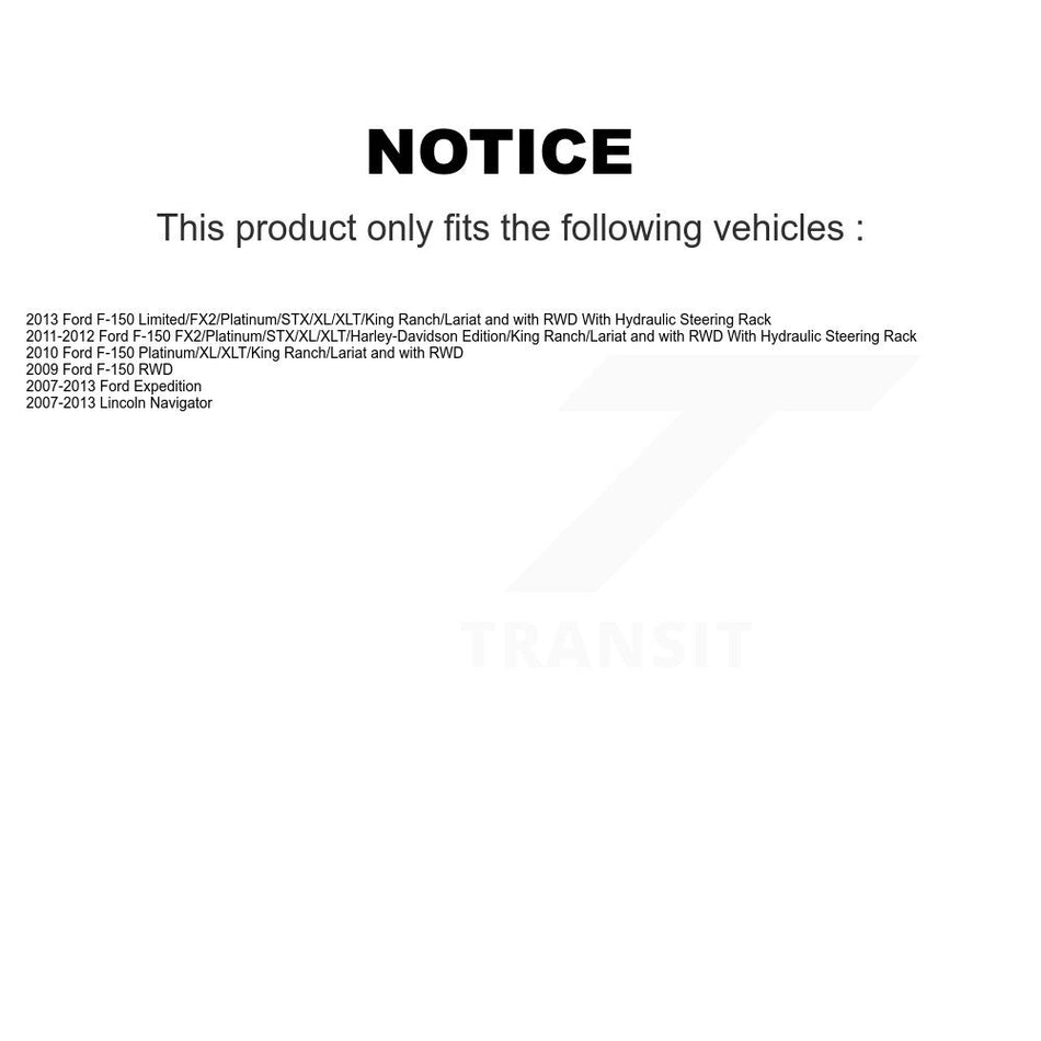 Front Suspension Control Arm And Ball Joint Assembly Steering Tie Rod End Stabilizer Bar Link Kit (8Pc) For Ford F-150 Expedition Lincoln Navigator KTR-100561