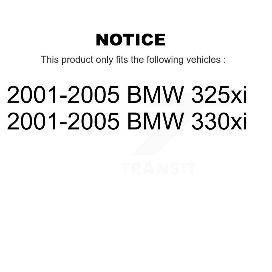 Front Control Arm And Ball Joint Tie Rod End Link Kit (8Pc) For 2001-2005 BMW 325xi 330xi KTR-100590