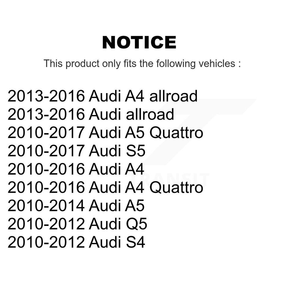 Front Suspension Control Arm And Ball Joint Assembly Steering Tie Rod End Stabilizer Bar Link Kit (8Pc) For Audi A4 Q5 A5 Quattro S5 allroad S4 KTR-100634