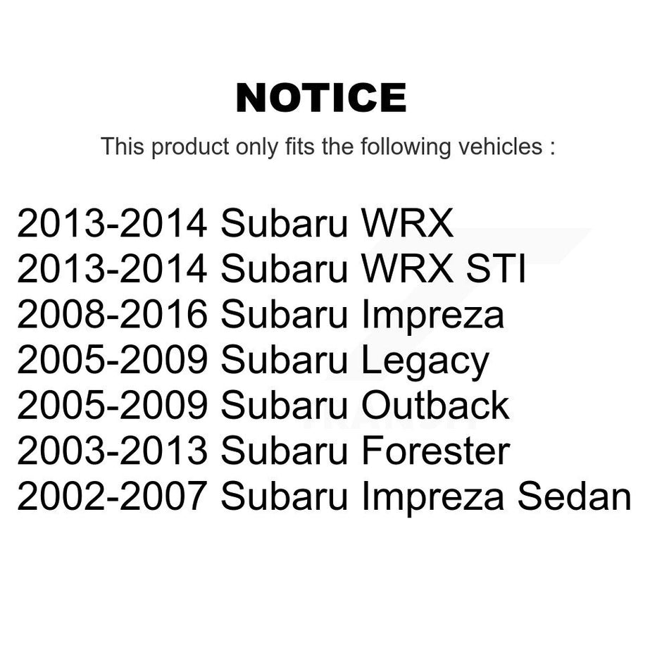 Front Suspension Stabilizer Bar Link Pair For Subaru Impreza Forester Outback Legacy WRX STI KTR-100690