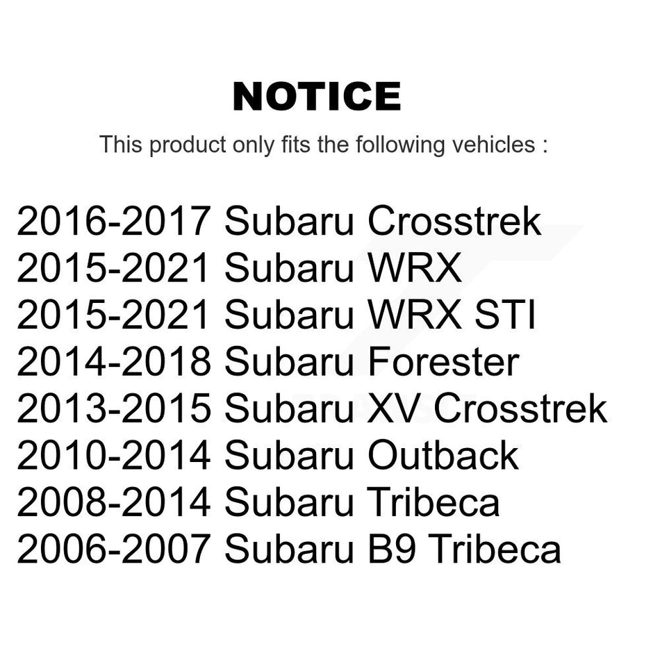 Front Suspension Stabilizer Bar Link Pair For Subaru Forester Outback XV Crosstrek WRX STI Tribeca B9 KTR-100696