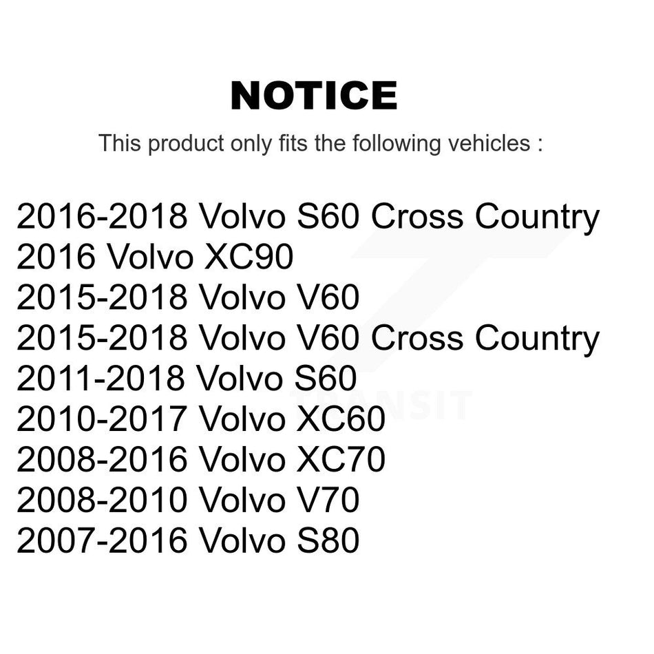 Front Suspension Stabilizer Bar Link Pair For Volvo XC60 S60 XC70 S80 XC90 V60 V70 Cross Country KTR-100708