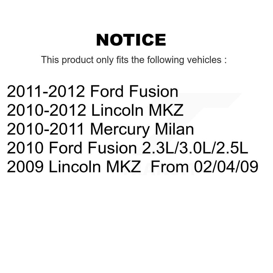 Front Suspension Stabilizer Bar Link Pair For Ford Fusion Lincoln MKZ Mercury Milan KTR-100728