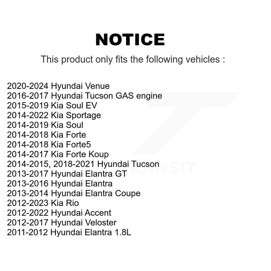 Front Suspension Stabilizer Bar Link Pair For Hyundai Kia Elantra Soul Tucson Accent Sportage Forte Rio Veloster GT Forte5 Coupe Koup EV KTR-100736
