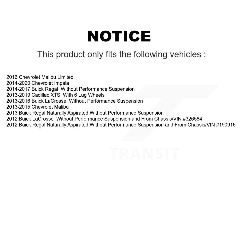 Front Suspension Stabilizer Bar Link Pair For Chevrolet Malibu Impala Buick LaCrosse Cadillac XTS Regal Limited KTR-100746