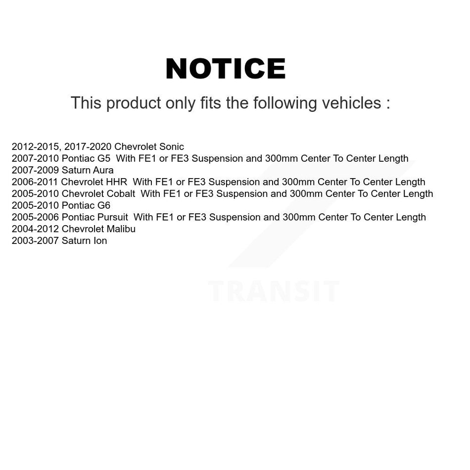 Front Suspension Stabilizer Bar Link Pair For Chevrolet Cobalt Malibu Pontiac G6 HHR Saturn Sonic Ion Aura G5 Pursuit KTR-100757