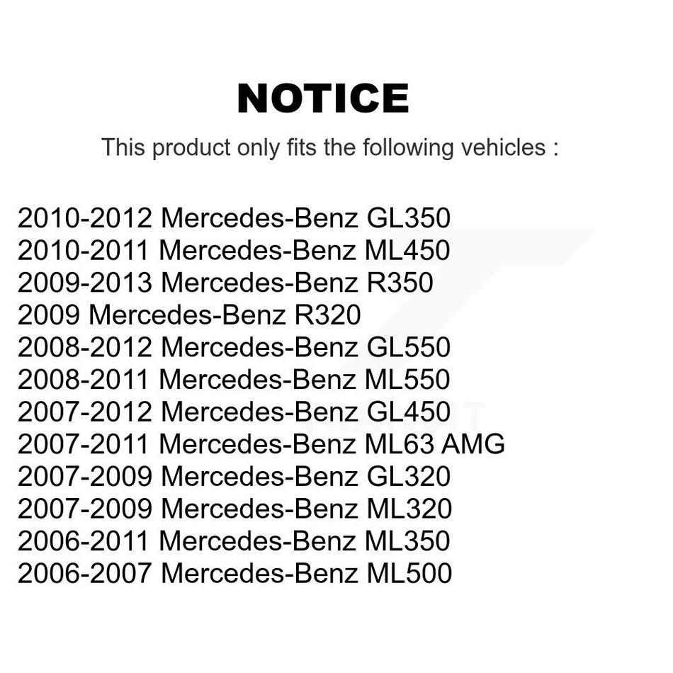 Front Suspension Stabilizer Bar Link Pair For Mercedes-Benz ML350 GL450 R350 GL550 ML500 ML320 GL350 ML550 GL320 R500 R320 ML63 AMG ML450 R63 234mm Overall Length KTR-100776