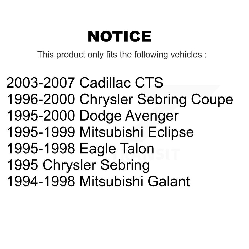 Front Suspension Stabilizer Bar Link Pair For Cadillac CTS Chrysler Sebring Mitsubishi Eclipse Dodge Avenger Galant Eagle Talon KTR-100782
