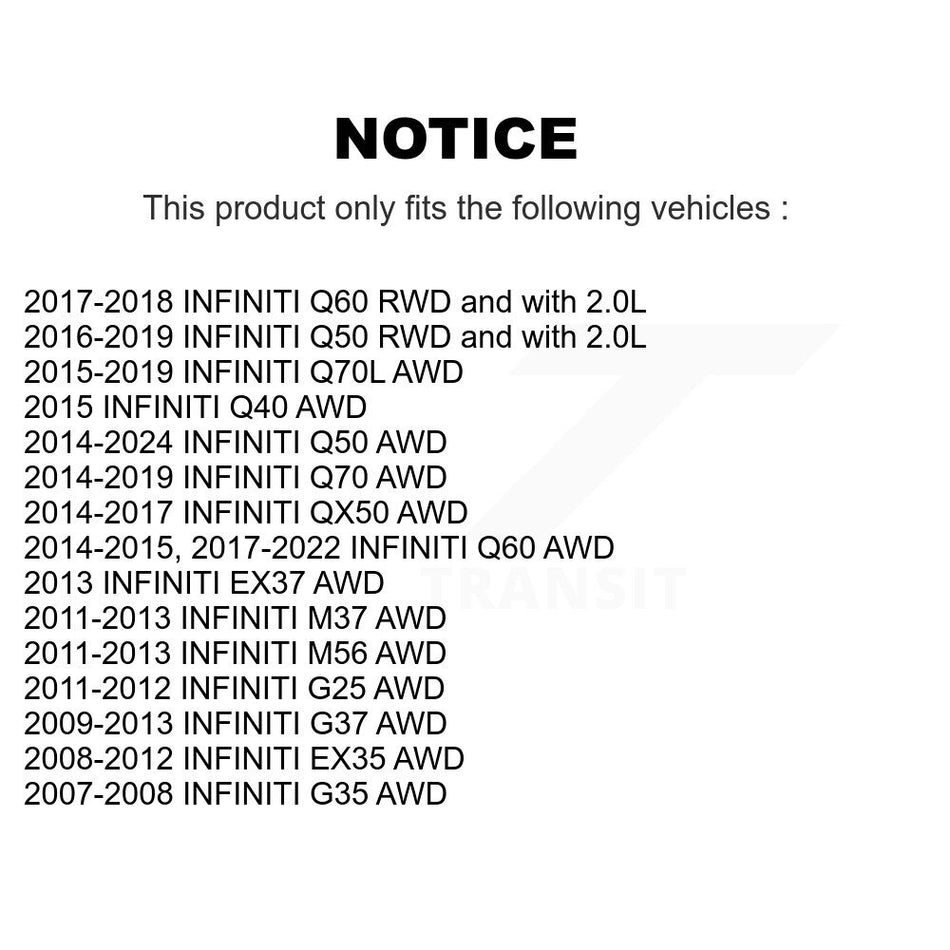 Front Suspension Stabilizer Bar Link Kit For INFINITI G37 Q50 G35 QX50 Q60 EX35 M37 G25 Q70 Q70L Q40 M56 EX37 KTR-100861