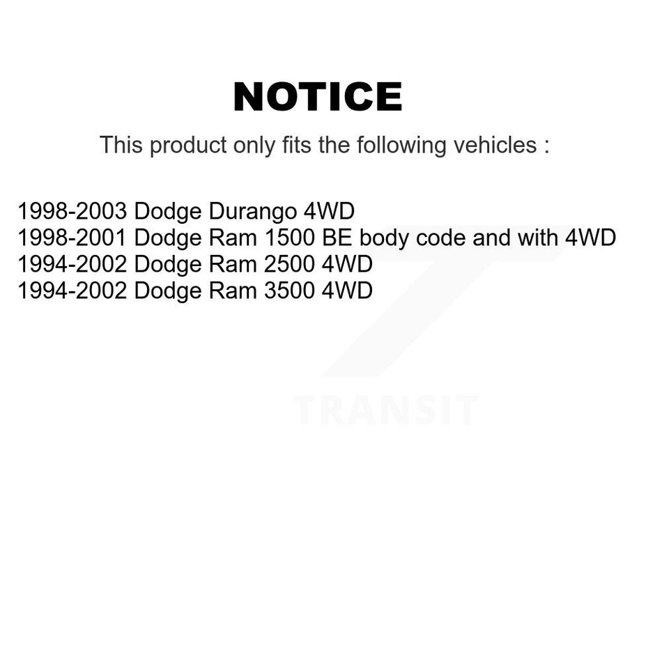 Rear Suspension Stabilizer Bar Link Pair For Dodge Ram 2500 Durango 3500 KTR-100936