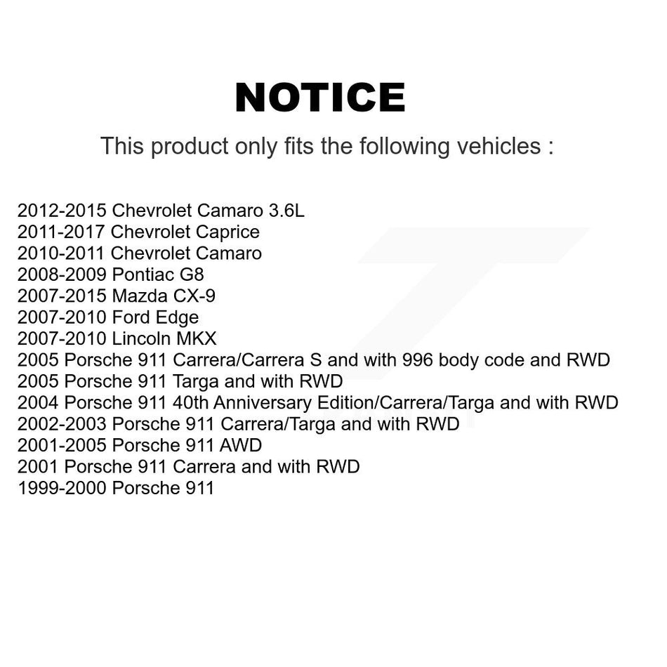 Rear Suspension Stabilizer Bar Link Pair For Ford Edge Chevrolet Camaro Mazda CX-9 Lincoln MKX Porsche 911 Pontiac G8 Caprice KTR-100960