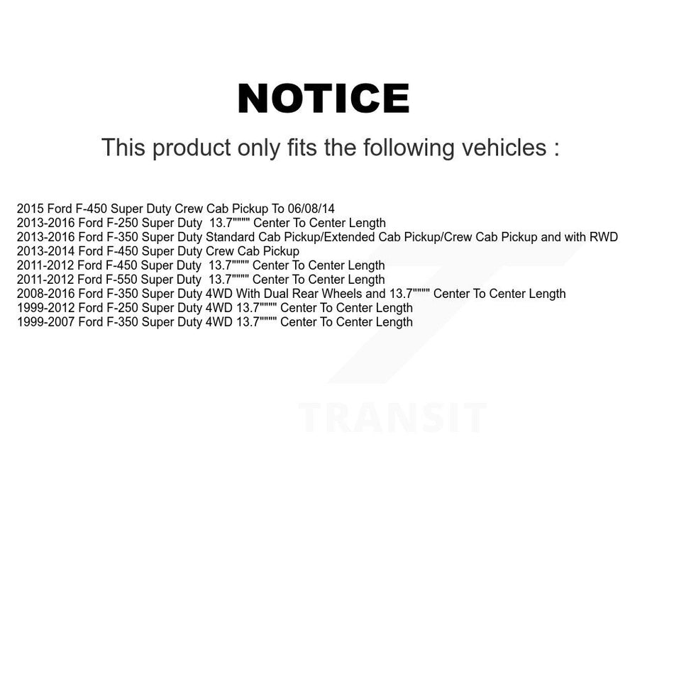 Rear Suspension Stabilizer Bar Link Pair For Ford F-250 Super Duty F-350 F-450 F-550 KTR-100967