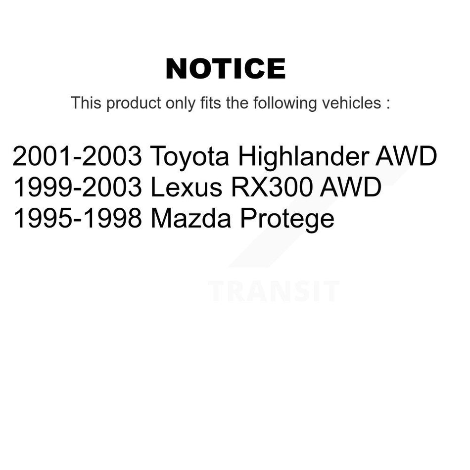 Rear Suspension Stabilizer Bar Link Pair For 1995-1998 Mazda Protege KTR-100996