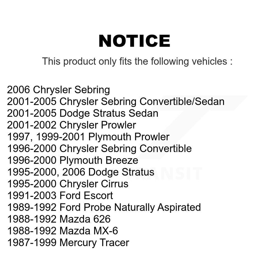 Rear Suspension Stabilizer Bar Link Pair For Jeep Patriot Compass Chrysler Sebring Dodge Stratus Ford Escort Mercury Tracer Cirrus Plymouth Breeze Probe KTR-101042
