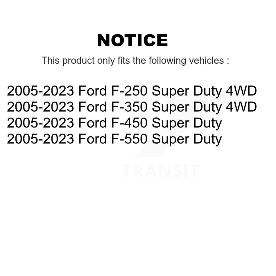 Front Suspension Ball Joints Pair For Ford F-250 Super Duty F-350 F-450 F-550 KTR-101111