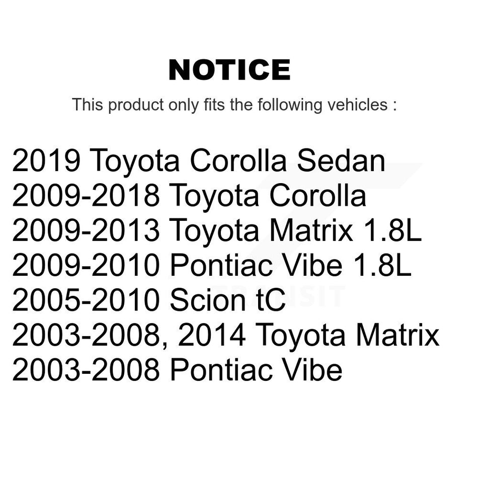 Front Suspension Ball Joints Pair For Toyota Corolla Matrix Pontiac Vibe Scion tC iM KTR-101127