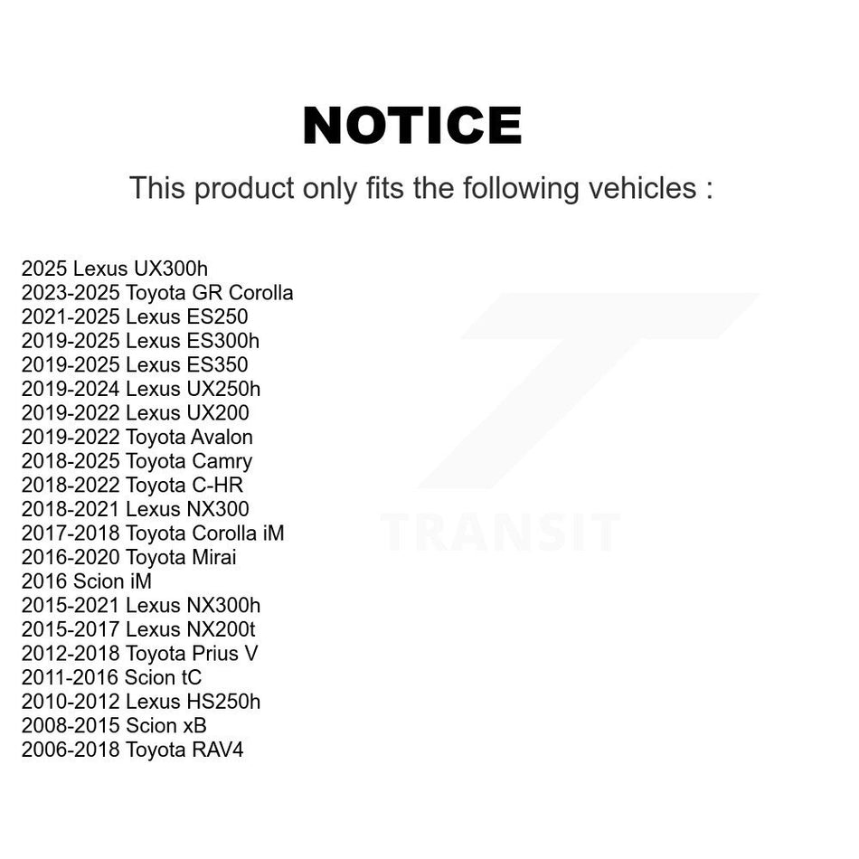 Front Suspension Ball Joints Pair For Toyota RAV4 Camry Scion Lexus xB NX200t C-HR tC ES350 Avalon NX300 Corolla iM HS250h NX300h ES300h ES250 KTR-101129