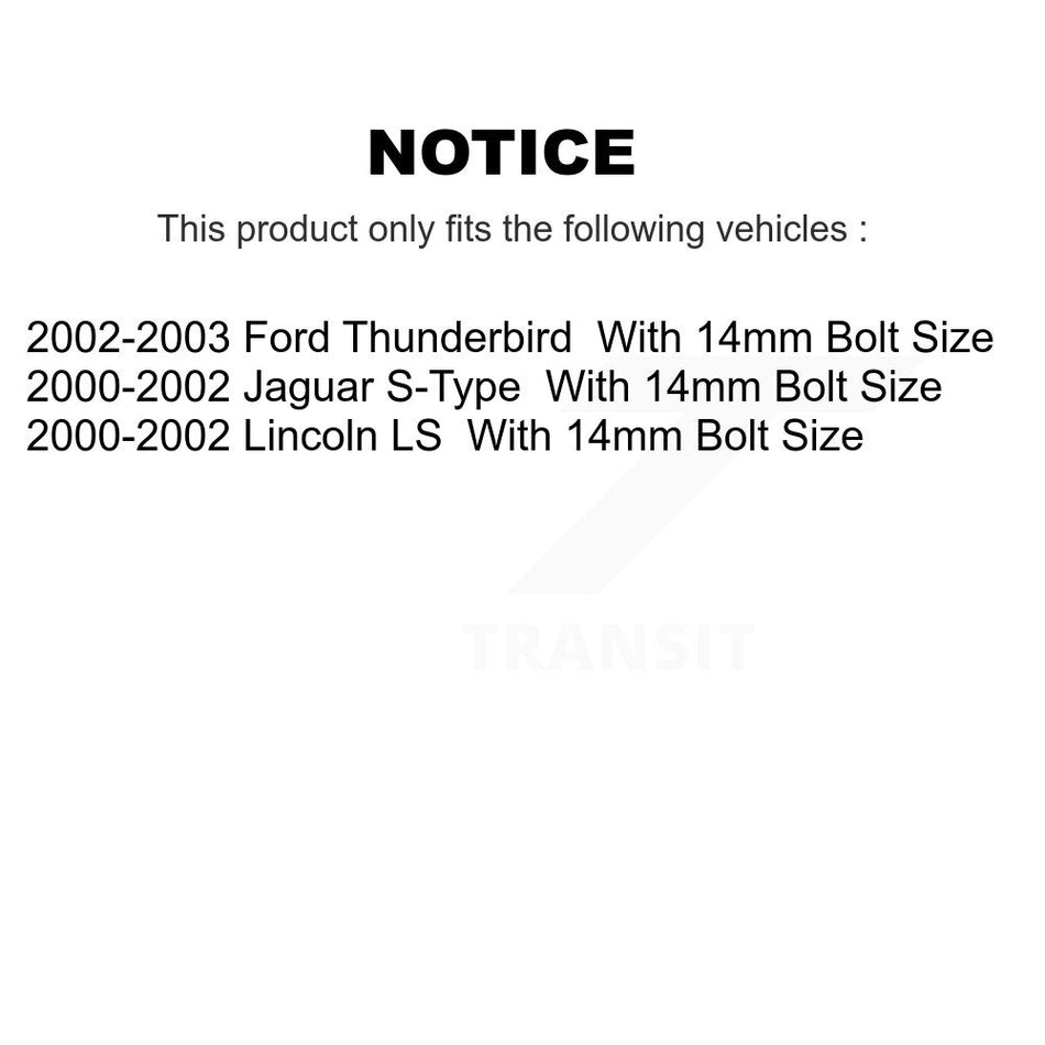 Front Suspension Ball Joints Pair For Lincoln LS Ford Thunderbird Jaguar S-Type With 14mm Bolt Size KTR-101139