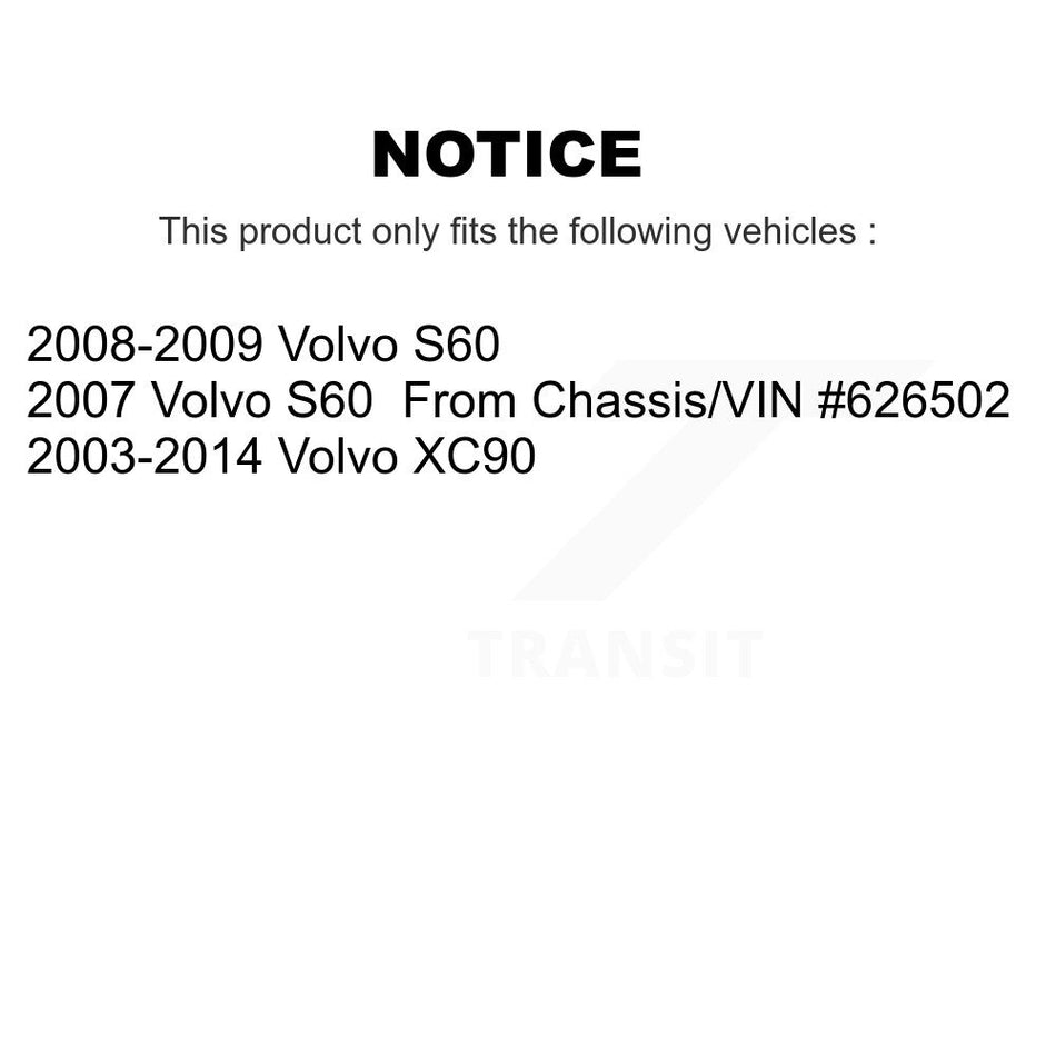 Front Suspension Ball Joints Pair For Volvo XC90 S60 KTR-101154