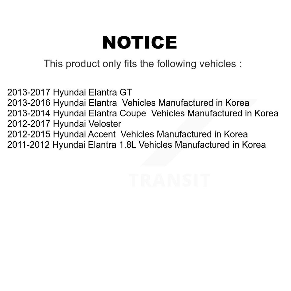 Front Suspension Ball Joints Pair For Hyundai Elantra Accent Veloster GT Coupe KTR-101166