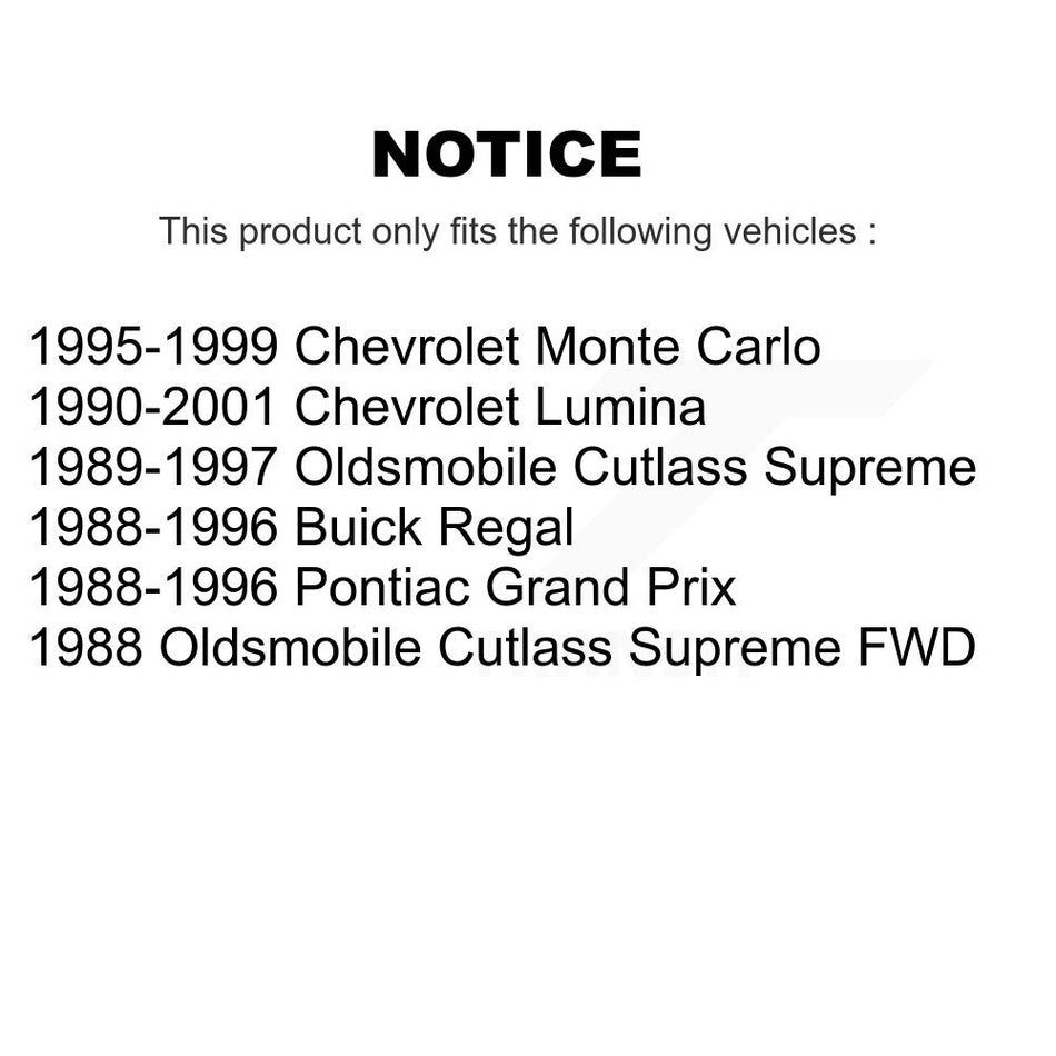 Front Suspension Ball Joints Pair For Chevrolet Lumina Buick Regal Oldsmobile Cutlass Supreme Monte Carlo Pontiac Grand Prix KTR-101185