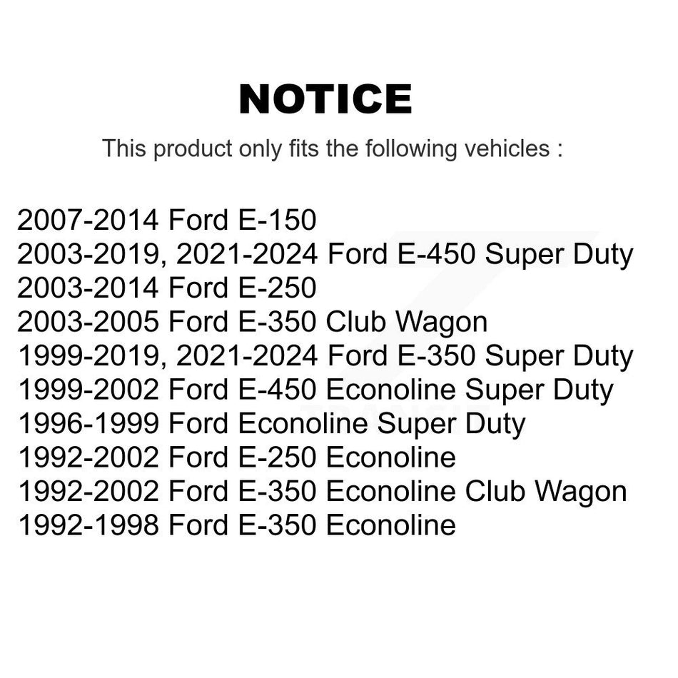 Front Suspension Ball Joints Pair For Ford E-350 Super Duty E-250 E-150 Econoline Club Wagon E-450 KTR-101222