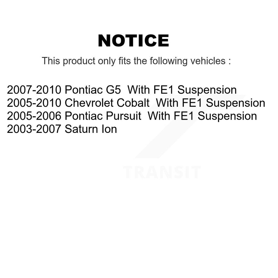 Front Suspension Ball Joints Pair For Chevrolet Cobalt Saturn Ion Pontiac G5 Pursuit KTR-101227