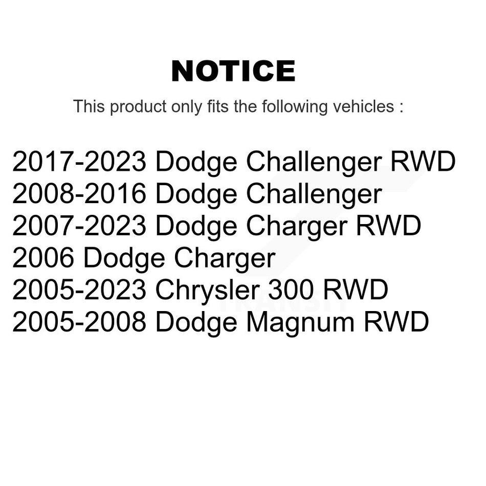 Front Suspension Ball Joints Pair For Dodge Charger Chrysler 300 Challenger Magnum Non-Adjustable Type KTR-101295