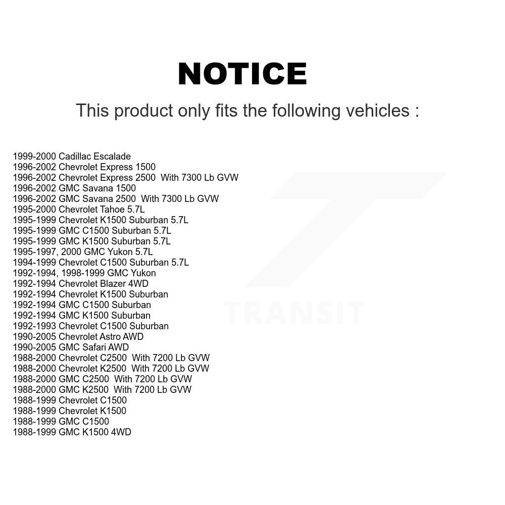 Front Upper Ball Joints Pair For Chevrolet GMC K1500 C1500 K2500 Astro Safari C2500 KTR-101312