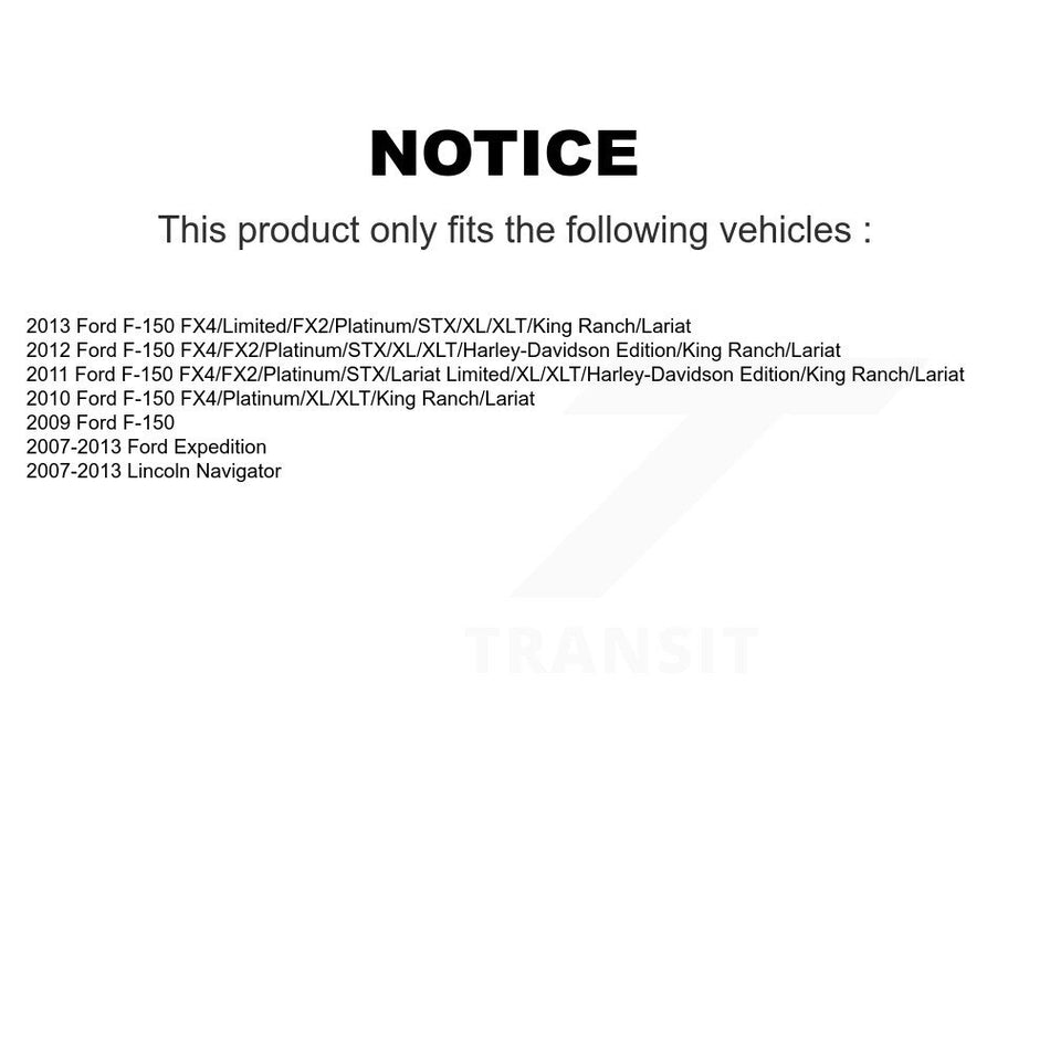 Front Suspension Control Arm And Ball Joint Assembly Kit For Ford F-150 Expedition Lincoln Navigator KTR-101431
