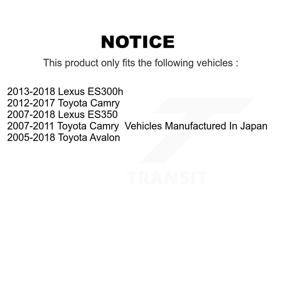 Front Lower Suspension Control Arm And Ball Joint Kit For Toyota Camry Lexus ES350 Avalon KTR-101440