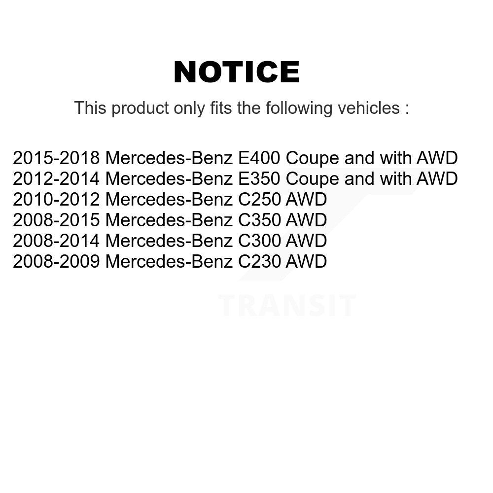 Front Lower Rearward Suspension Control Arm & Ball Joint Kit For Mercedes-Benz C300 C350 KTR-101562