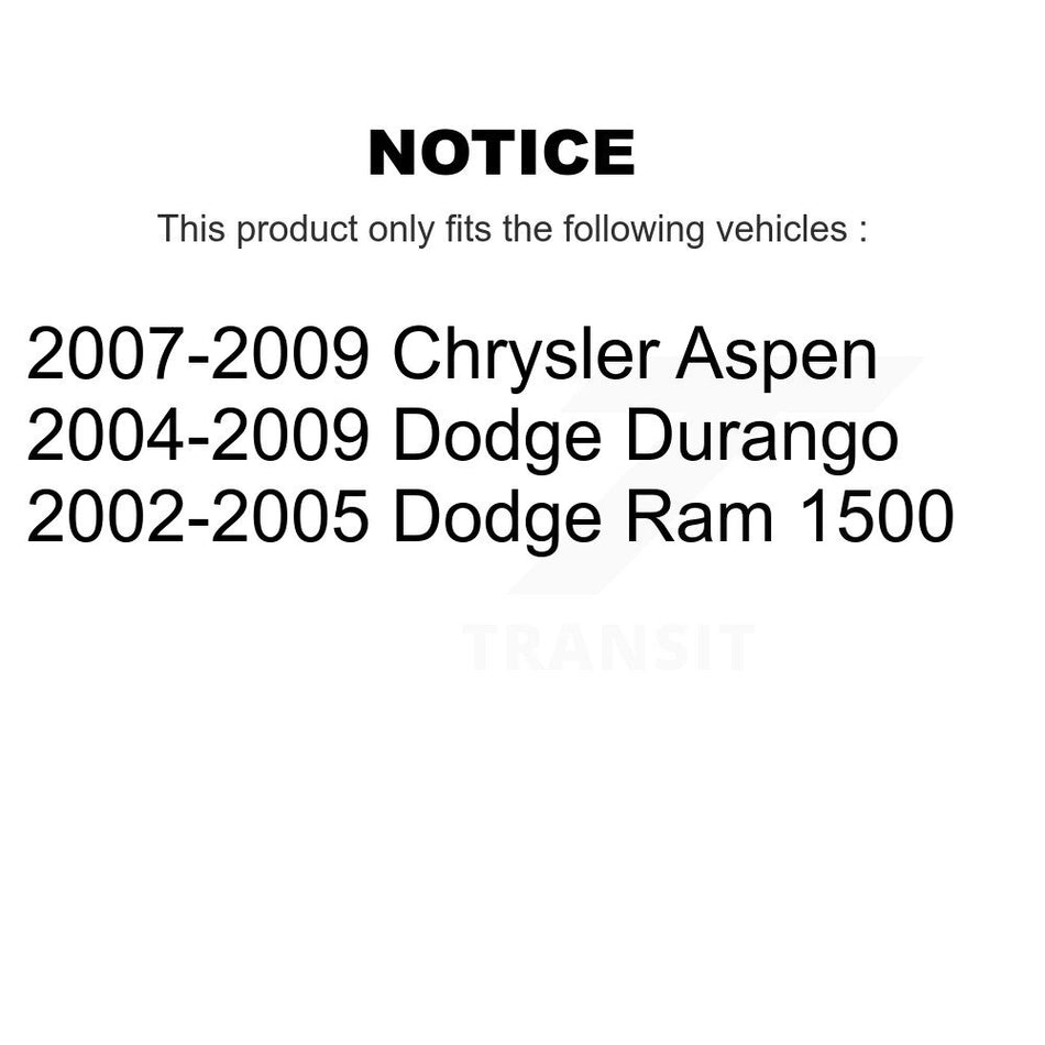 Front Suspension Control Arm And Ball Joint Assembly Pair For Dodge Ram 1500 Durango Chrysler Aspen KTR-101574
