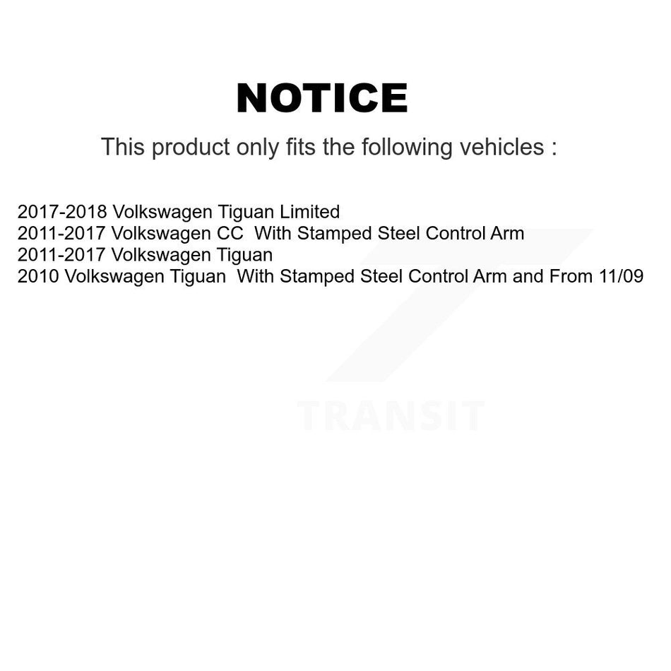 Front Suspension Control Arm And Ball Joint Assembly Kit For Volkswagen Tiguan CC KTR-101621