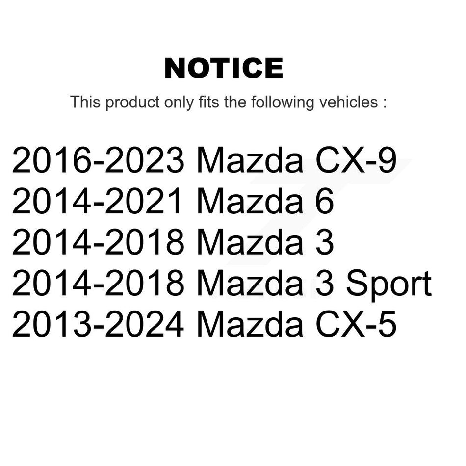 Rear Suspension Stabilizer Bar Link Kit For Mazda CX-5 3 6 CX-9 Sport KTR-101652