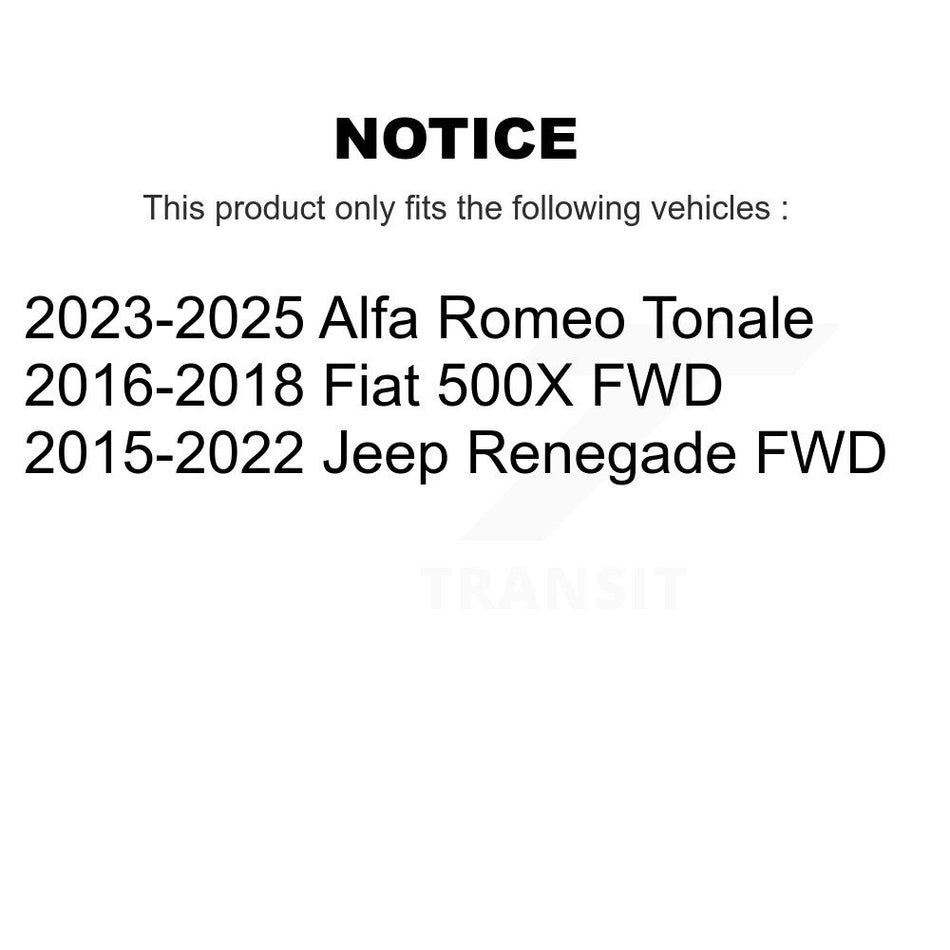 Rear Suspension Stabilizer Bar Link Pair For Jeep Renegade Fiat 500X FWD KTR-101655