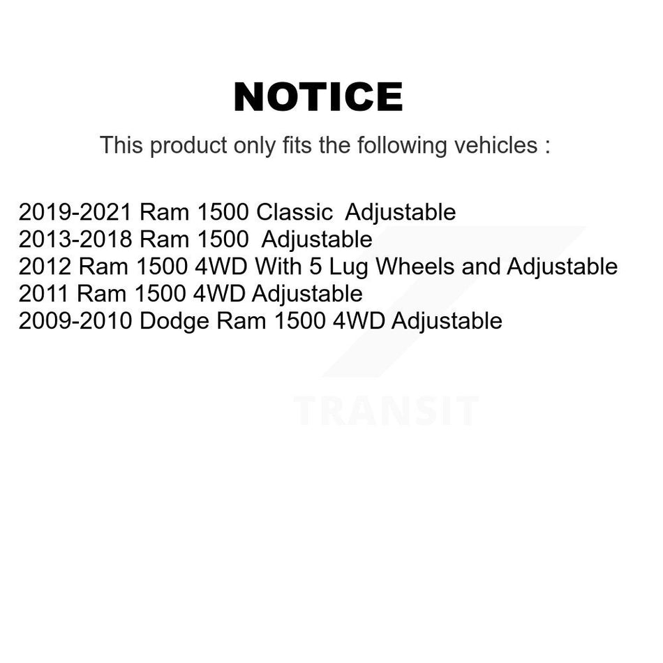 Front Suspension Ball Joints Kit For Ram 1500 Dodge 4WD KTR-101762