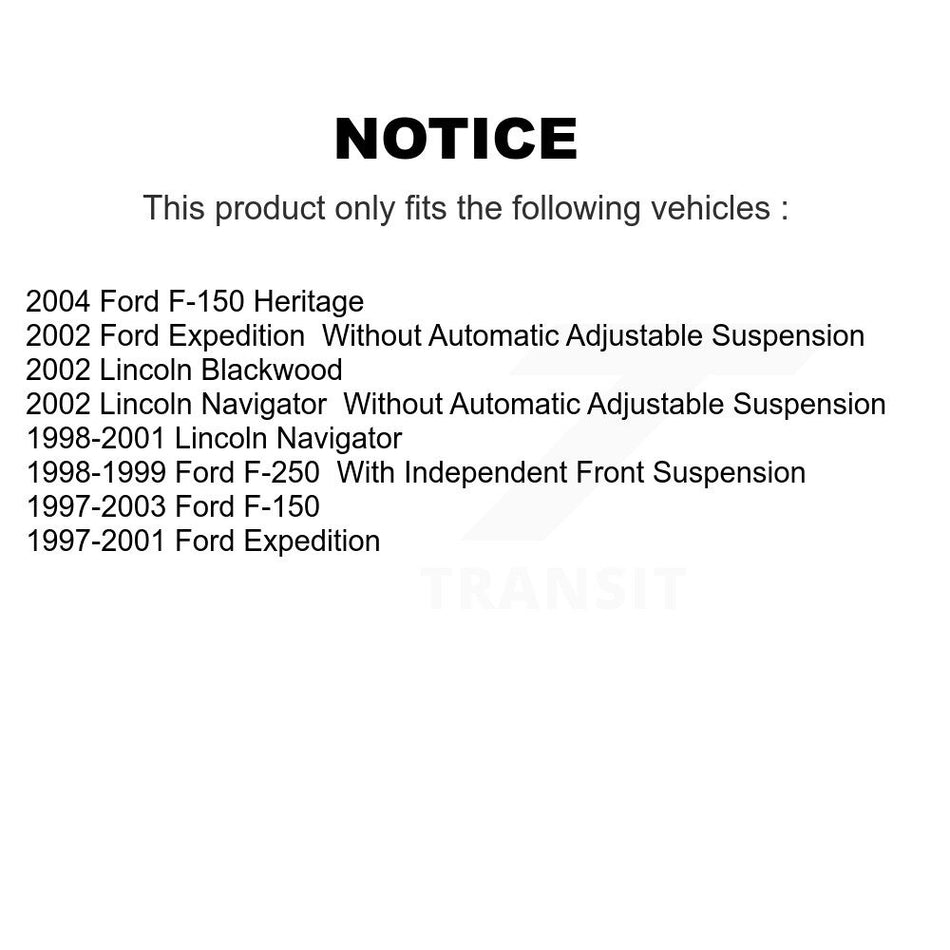 Front Suspension Ball Joints Kit For Ford F-150 Expedition Lincoln Navigator Heritage F-250 Blackwood KTR-101814