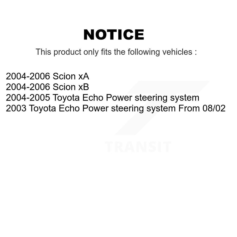 Front Steering Tie Rod End Kit For Scion xB Toyota Echo KTR-101897