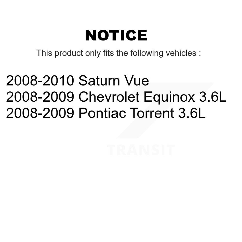 Front Steering Tie Rod End Kit For 2008-2009 Saturn Vue Chevrolet Equinox Pontiac Torrent KTR-101916