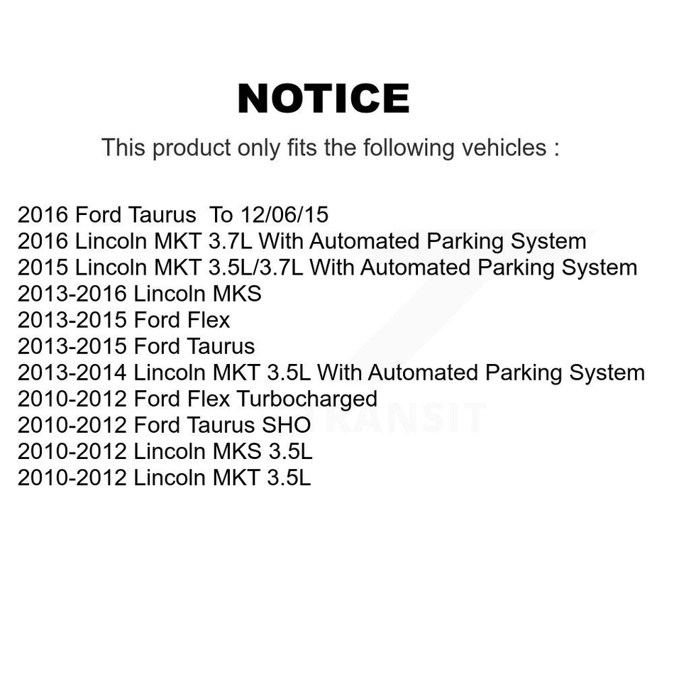 Front Steering Tie Rod End Kit For Ford Taurus Flex Lincoln MKS MKT KTR-101945