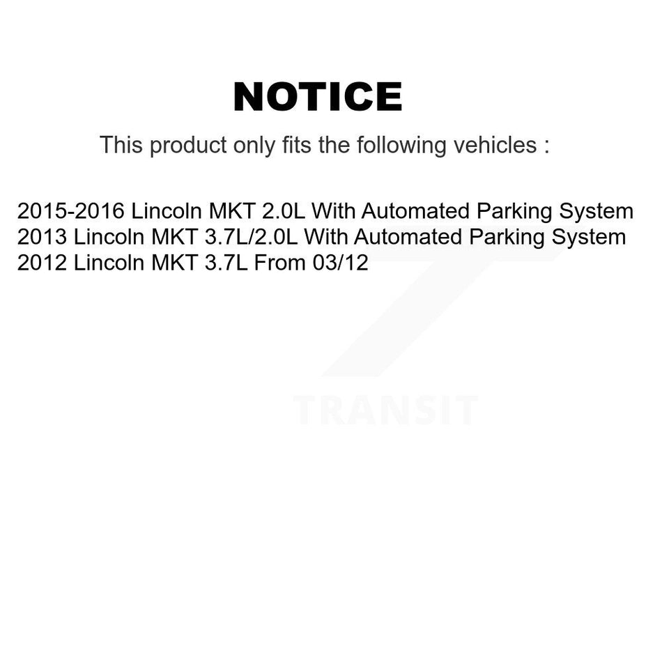 Front Steering Tie Rod End Kit For Lincoln MKT KTR-101948