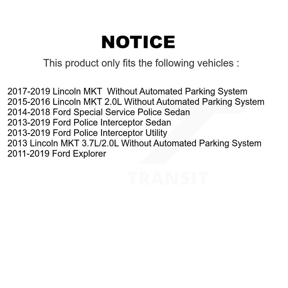 Front Steering Tie Rod End Kit For Ford Explorer Police Interceptor Utility Sedan Special Service KTR-101949