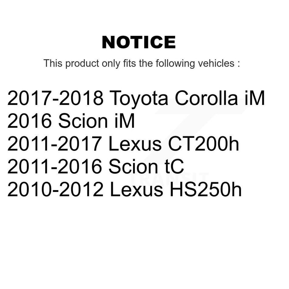 Front Rear Suspension Stabilizer Bar Link Kit For Scion Lexus tC CT200h Toyota Corolla iM HS250h KTR-102035